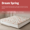 An image of a spring mattress with the phrase "Dream Spring" artistically integrated into the design.