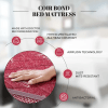 An image highlighting a mattress constructed with cord bond material, emphasizing its durability and distinctive appearance of Coir Mattres